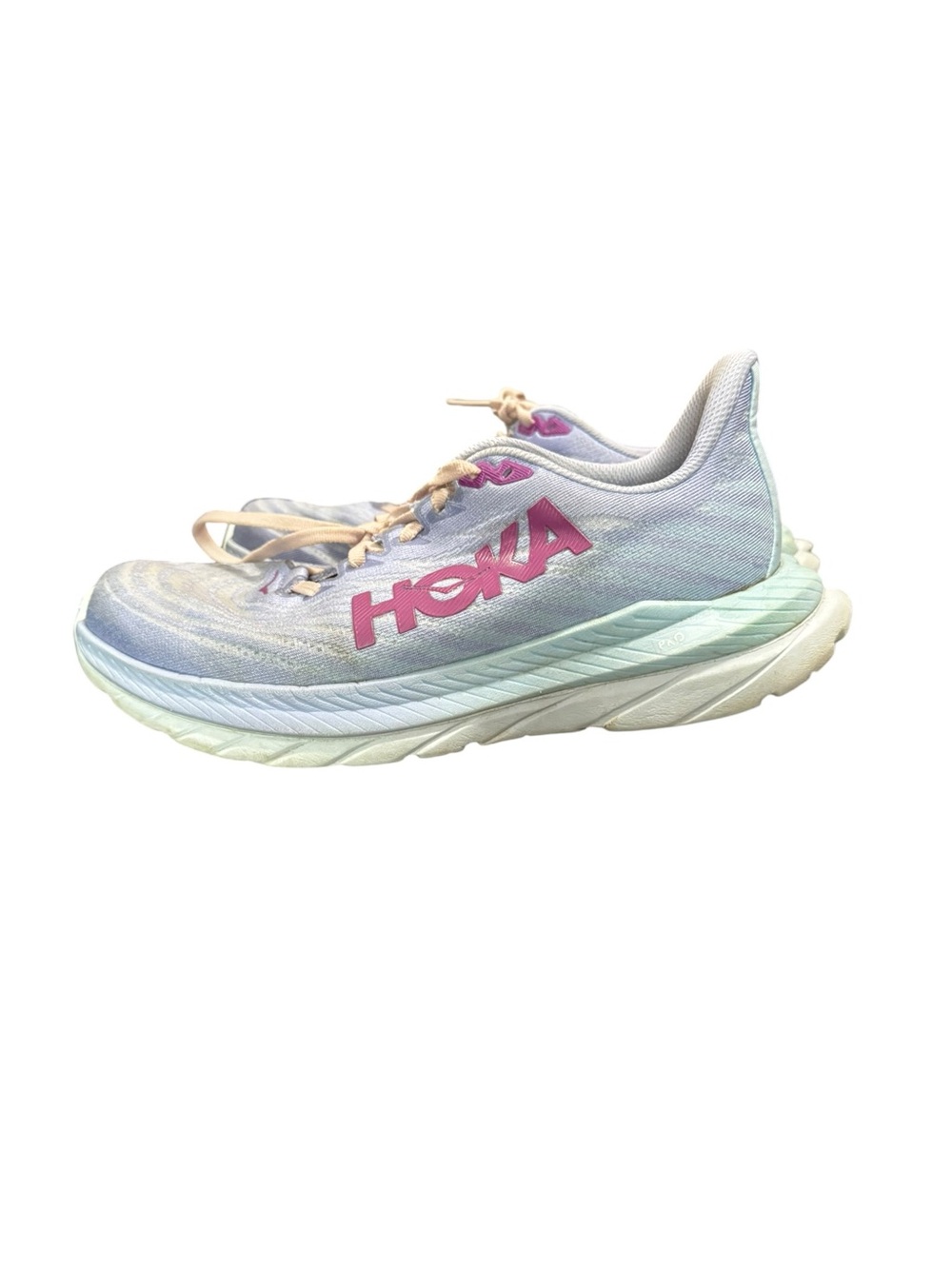 Hoka Mach 5 Running Shoes | Light Blue/Lilac/White | Women’s Size 7
